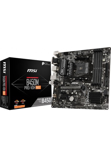 B450M PRO-VDH MAX 3866(OC)MHZ DDR4 HDMI MATX AM4