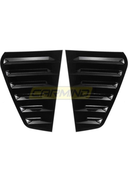 Vw Golf 7 - 7.5 Kelebek Cam Vizörü Piano Black 2013-2020 modelleri