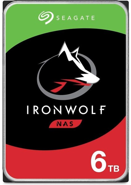 6 Tb Seagate 3.5 Ironwolf Sata3 5400RPM 256MB ST6000VN001 (Resmı Dıst Garantılı)