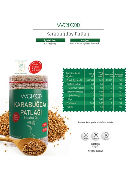 Karabuğday Patlağı 100 gr 8683347030866