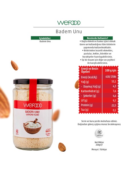 Badem Unu 250 gr 2'li 8681749104079