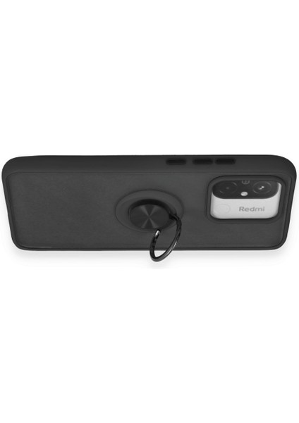Xiaomi Redmi 12C Kılıf Standlı Yüzüklü Buzlu Tasarım Arka Kapak modelleri