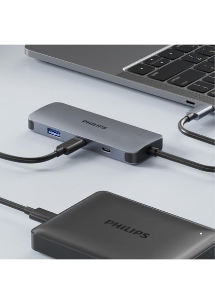 SWR1651A Type-C To 2*usb-A 3.2 ve 2*usb-C Pd 100W Hub Çoklayıcı Adaptör