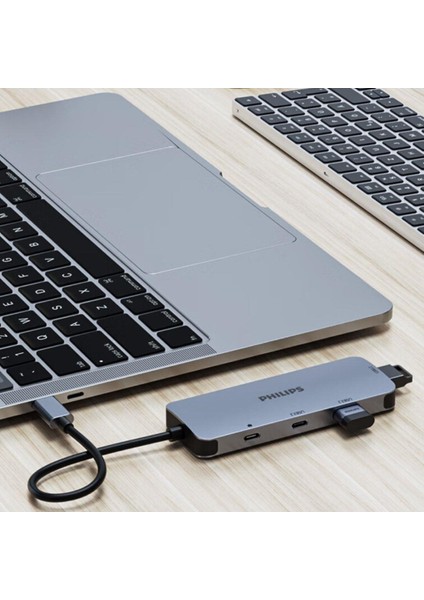 SWR1651A Type-C To 2*usb-A 3.2 ve 2*usb-C Pd 100W Hub Çoklayıcı Adaptör