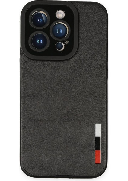 Apple iPhone 14 Pro Max Kılıf Deri Tasarım Yeni Lüx Silikon