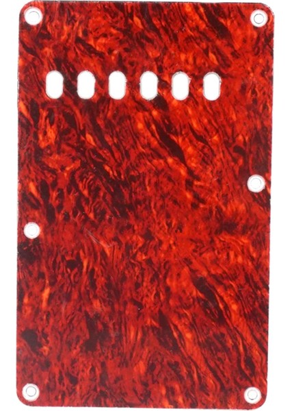 6 Delikli Gitar Tremolo Boşluk Kapağı Arka Plaka Standart Gitar Yedek Koyu Kırmızı (Yurt Dışından) modelleri