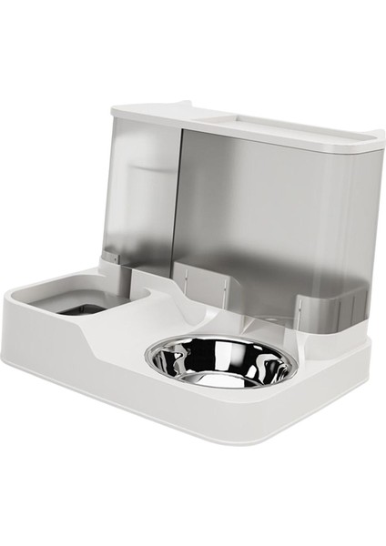 Otomatik Köpek Su Dağıtıcı Kedi Besleyici Pürüzsüz Kenarlar Yiyecek ve Su Temini gri (Yurt Dışından) indirimleri
