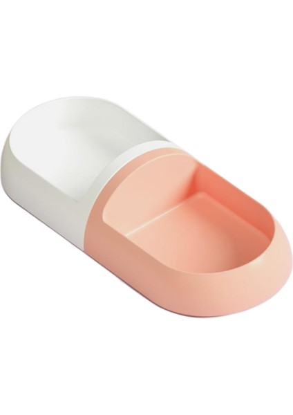 Çift Kedi Kaseleri Çıkarılabilir Yeniden Kullanılabilir Kedi Dikkatli Iç Mekan Kedileri Beyaz ve Pembe (Yurt Dışından) fiyatları