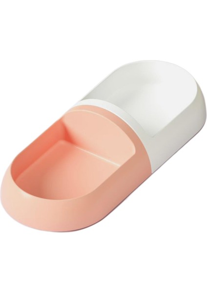 Çift Kedi Kaseleri Çıkarılabilir Yeniden Kullanılabilir Kedi Dikkatli Iç Mekan Kedileri Beyaz ve Pembe (Yurt Dışından) indirimleri