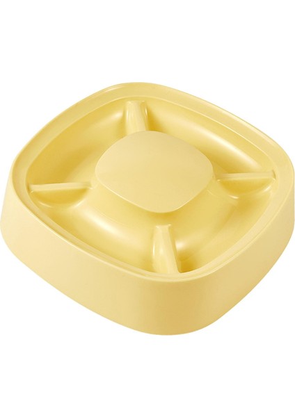 Kedi Kase Evcil Hayvan Tabakaları Tepsisi 4 Bölüm Bölünmüş Pratik Şık Alan Tasarrufu Sarı (Yurt Dışından) fırsatları