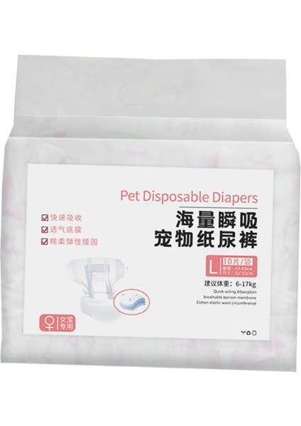 Köpek Bebek Bezi Yumuşak Süper Emilim Köpekler Heyecan Verici Idrara Çıkma Inkontinansı Kadın L (Yurt Dışından) modelleri