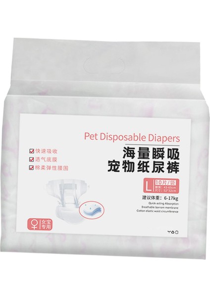 Köpek Bebek Bezi Yumuşak Süper Emilim Köpekler Heyecan Verici Idrara Çıkma Inkontinansı Kadın L (Yurt Dışından) indirimleri