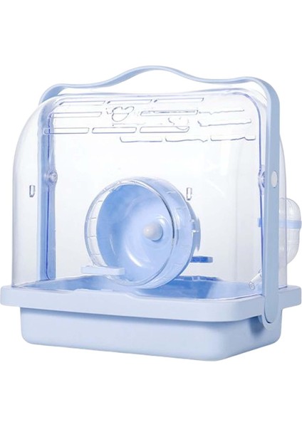 Dış Maviye Için Egzersiz Tekerleği Pet Seyahat Taşıyıcısı ile Hamster Taşıyıcı Kafesi (Yurt Dışından)