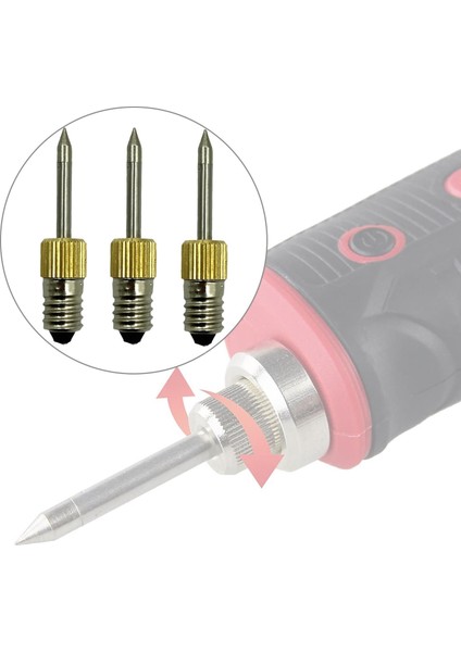 Lehim Uçları Lehimleme Demir Uçları Lehimleme Ipuçları Ipuçları Aletler 3pcs Altın Uzunluk: 50MM (Yurt Dışından) modelleri