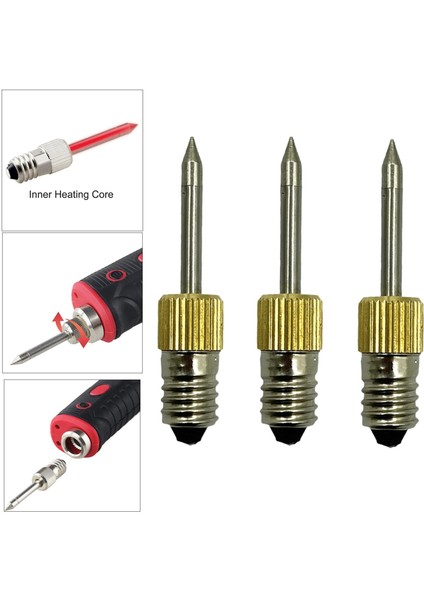 Lehim Uçları Lehimleme Demir Uçları Lehimleme Ipuçları Ipuçları Aletler 3pcs Altın Uzunluk: 50MM (Yurt Dışından) fırsatları