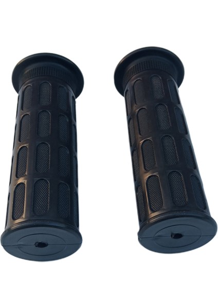 2 Adet Yeni Siyah Kauçuk Üç Tekerlekli Bisiklet Gideri El Arabası Tutamak Tutamakları (Yurt Dışından)