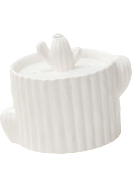 Kedi Su Çeşmesi Köpek Su Dağıtıcı Sessiz Içme Suyu Kase Beyaz (Yurt Dışından)