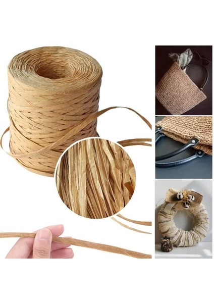 Rafya Kağıt Şerit Sicim Kordon Hediye Sarma Diy Zanaat Dokuma Çikolata (Yurt Dışından) modelleri