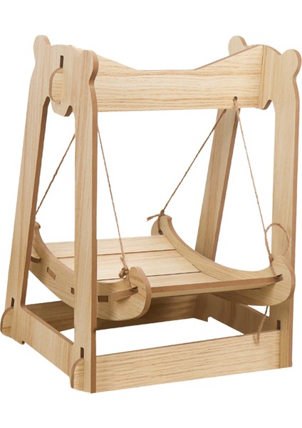 Kedi Hamak Yatak Çıkarılabilir Dinlenme Uyku Yatakları Pet Swing Sandalye Köpek Kulak Ahşap (Yurt Dışından)