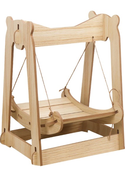 Kedi Hamak Yatak Çıkarılabilir Dinlenme Uyku Yatakları Pet Swing Sandalye Köpek Kulak Ahşap (Yurt Dışından)