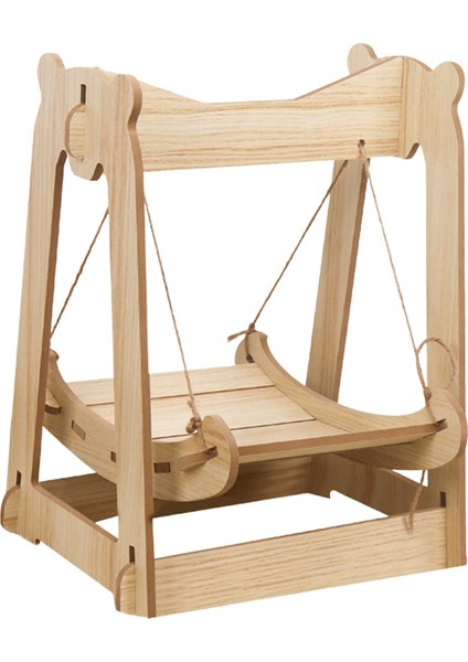 Kedi Hamak Yatak Çıkarılabilir Dinlenme Uyku Yatakları Pet Swing Sandalye Köpek Kulak Ahşap (Yurt Dışından)