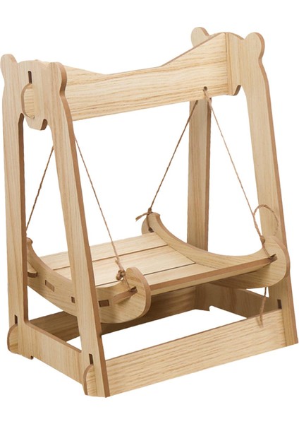 Kedi Hamak Yatak Çıkarılabilir Dinlenme Uyku Yatakları Pet Swing Sandalye Köpek Kulak Ahşap (Yurt Dışından)