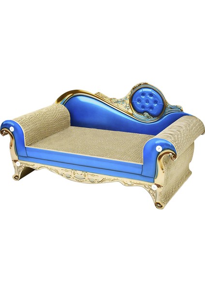 Kedi Scratcher Nest Yatak Pet Sofa Kedi Oynamak Için Halılar ve Kanepeler 70CMX28CMX31CM Mavi (Yurt Dışından)