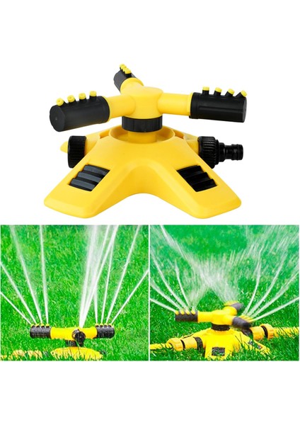 Ayarlanabilir 360 ° Dönen Çim Sprinkler Çim Çiçeği Çiçekli Sulama Püskürtücü Sarı (Yurt Dışından) modelleri