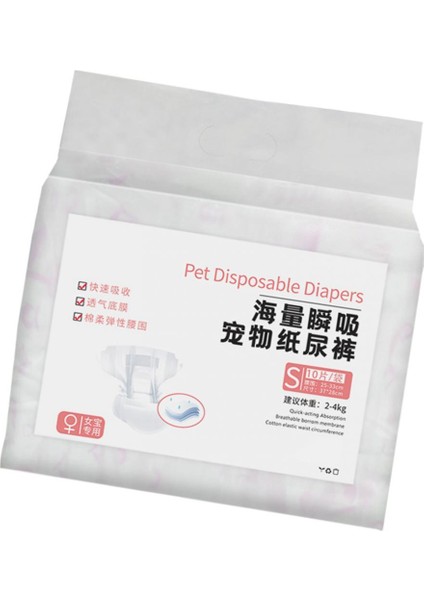 Köpek Bezi Yumuşak Süper Emilim Köpekler Için Sesli Idrara Çıkma Inkontinans Kadın S (Yurt Dışından)