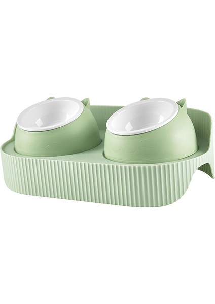 Yüksek Kedi Kaseleri Kediler ve Küçük Orta Köpekler Için Gıda Besleme Yemekleri Tavşan Yeşil (Yurt Dışından) modelleri