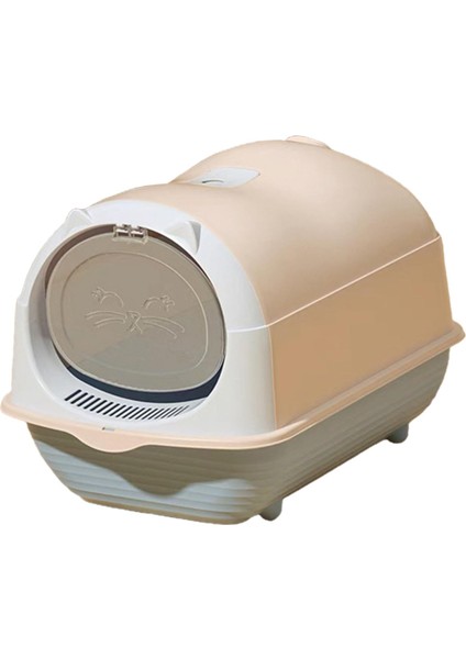 Kapüşonlu Kedi Kumu Kutusu Tamamen Kapalı Kedi Kumu Tepsisi Temizlenmesi Kolay Çıkarılabilir Açık Pembe (Yurt Dışından) fiyatları