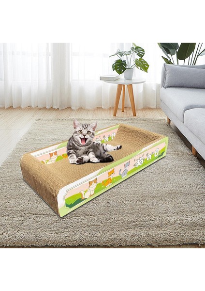 Dayanıklı Kedi Çizme Ped Yuva Kanepe Yatağı Kediler Için Malzemeler Yeşil (Yurt Dışından) fiyatları