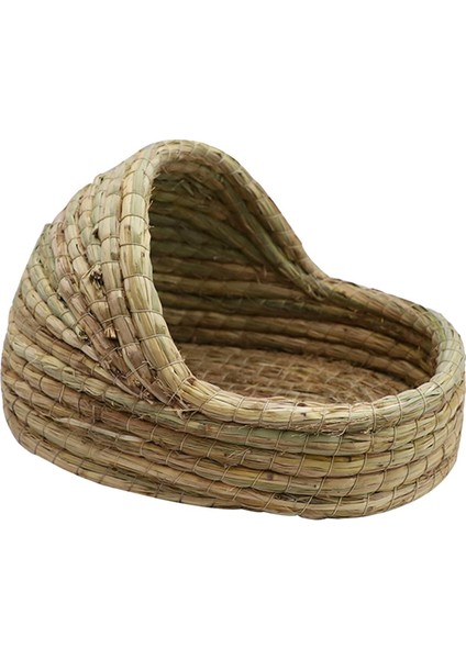 El Dokuma Tavşan Yatağı Kulübesi Çip Çırpılmış Hamster Yuvası Için Kirpi Tavşanı 27CMX18CM (Yurt Dışından)