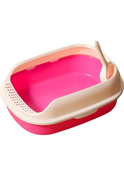 Kedi Kramit Kutusu Sağlam Kedi Sandbox Anti Sıçraması Yavru Kedi Paz Dirkimi Tuvalet Yatak Pembesi (Yurt Dışından) fiyatları