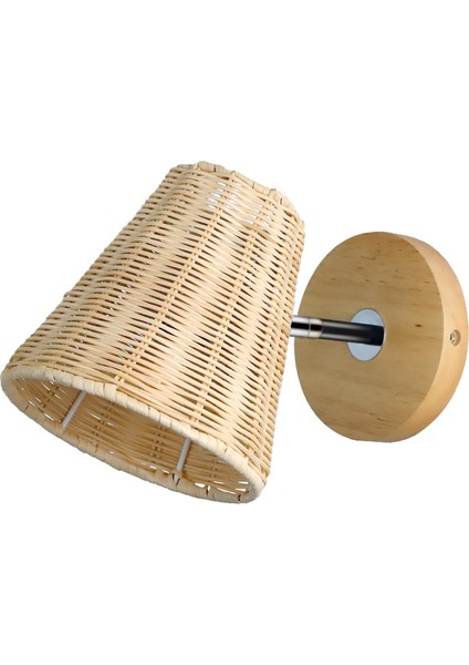 Rattan Duvar Sconce El Yapımı Aydınlatma Cafe Hotel Barn Için Rustik Duvar Sconces (Yurt Dışından) modelleri