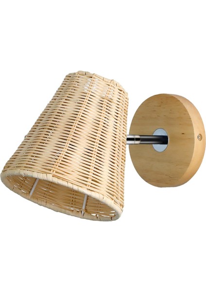 Rattan Duvar Sconce El Yapımı Aydınlatma Cafe Hotel Barn Için Rustik Duvar Sconces (Yurt Dışından) fırsatları