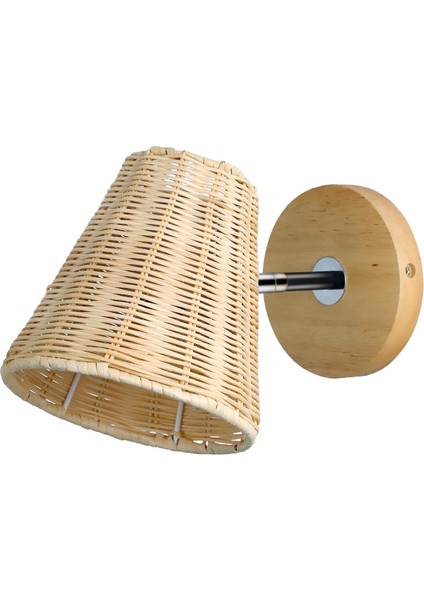 Rattan Duvar Sconce El Yapımı Aydınlatma Cafe Hotel Barn Için Rustik Duvar Sconces (Yurt Dışından) indirimleri