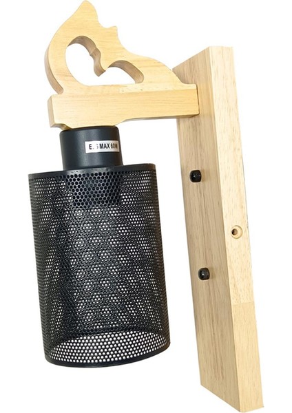 Rustik Ahşap Duvar Işık Fikstürü, E26 E27 Taban Duvar Montajı Işık Armatürleri (Yurt Dışından) fiyatları