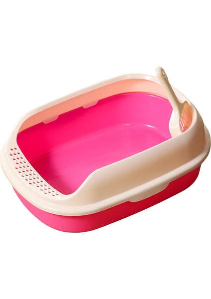 Kedi Kramit Kutusu Sağlam Kedi Sandbox Anti Sıçraması Yavru Kedi Paz Dirkimi Tuvalet Yatak Pembesi (Yurt Dışından) fırsatları