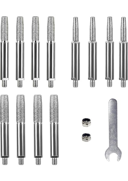 Burr Bit Seti 6mm Ahşap Sondaj Için 6mm Şaft Tekerlekleri 4.0 4.8 5.5mm Combo (Yurt Dışından) indirimleri