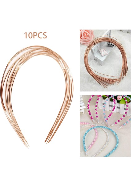 10X Metal Saç Çerçeve Saç Bandı Boş Kafa Bandı Günlük Kullanım Altın (Yurt Dışından) fırsatları