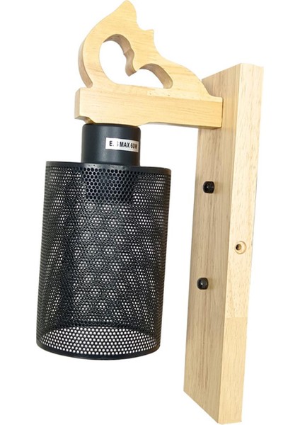 Rustik Ahşap Duvar Işık Fikstürü, E26 E27 Taban Duvar Montajı Işık Armatürleri (Yurt Dışından) indirimleri