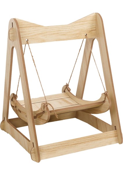 Kedi Hamak Yatak Çıkarılabilir Dinlenme Yatakları Pet Swing Sandalye Köpek Üçgen Ahşap (Yurt Dışından) fiyatları