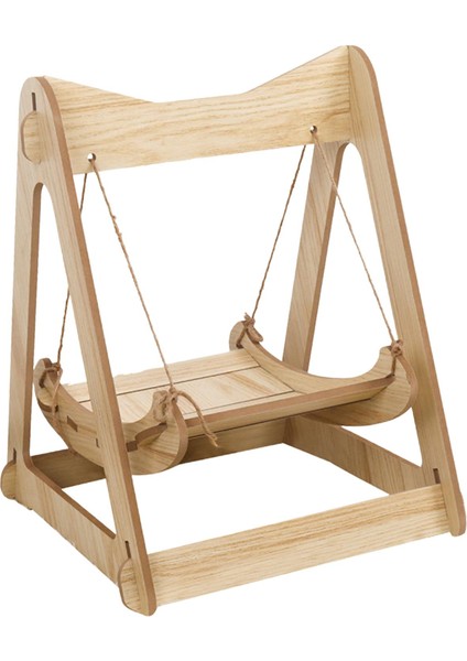 Kedi Hamak Yatak Çıkarılabilir Dinlenme Yatakları Pet Swing Sandalye Köpek Üçgen Ahşap (Yurt Dışından) fırsatları