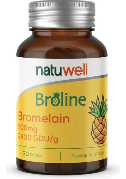 Broline Bromelain 500MG 30 Kapsül