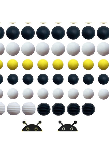 70 Adet Silikon Boncuklar Anahtar Zinciri Aralayıcı Boncuk Bilezikleri Gevşek Boncuklar (Yurt Dışından) fiyatları