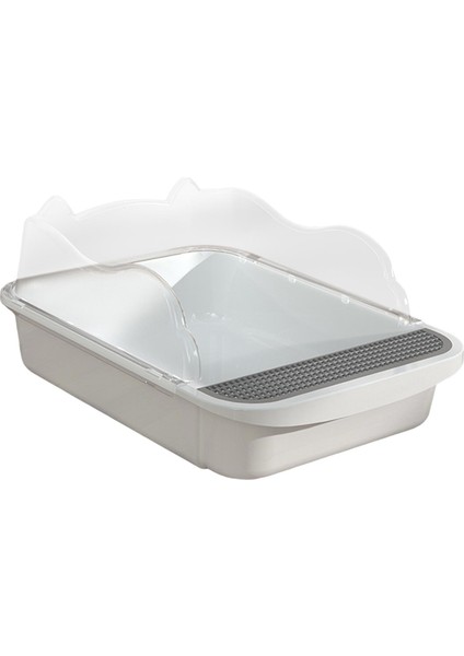 Yarı Kapalı Açık Kediler Çöp Kutusu Tuvalet Dayanıklı Sandbox Obdpan Çöp Tepsisi 43X28X18CM Beyaz (Yurt Dışından) fırsatları