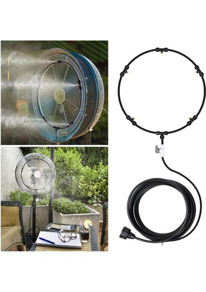 8m Açık Hava Sisli Fan Soğutma Sera Sisi Siyah 8 Metre (Yurt Dışından) indirimleri