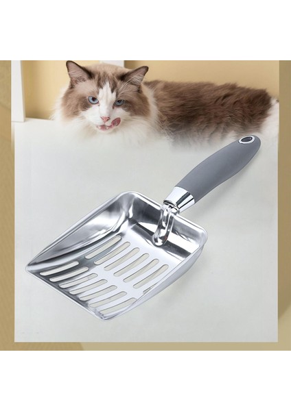 Evcil Hayvanlar Için Kedi Kumu Eleme Kapalı Kum Eleme Metal Metal Metal 26CMX10.8CM (Yurt Dışından)