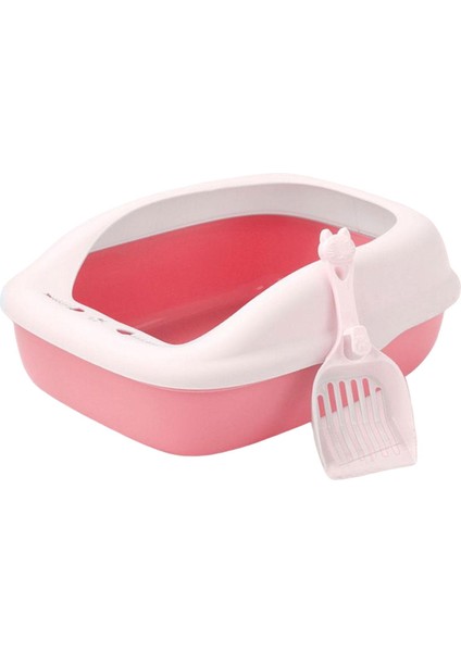 Dayanıklı Kedi Kumu Kutusu, Kapalı Kediler Için Sıçrama Geçirmez Yavru Kedi Tuvaleti Pembe (Yurt Dışından) fiyatları